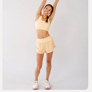 Cooldown Running Mikelle Sports Bra Yellow